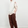 White knitted jumper cashmere woolen thick