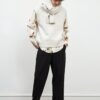 White knitted jumper cashmere woolen thick