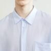 Ribbon shirt removable linen blend light and breathable