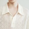 Hollow sleeve long sleeve jacket soft waxy pendant natural simple feel