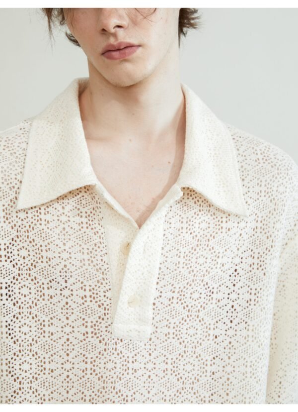 Hollow sleeve long sleeve jacket soft waxy pendant natural simple feel