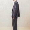 Loose fall shoulder double breasted casual suit