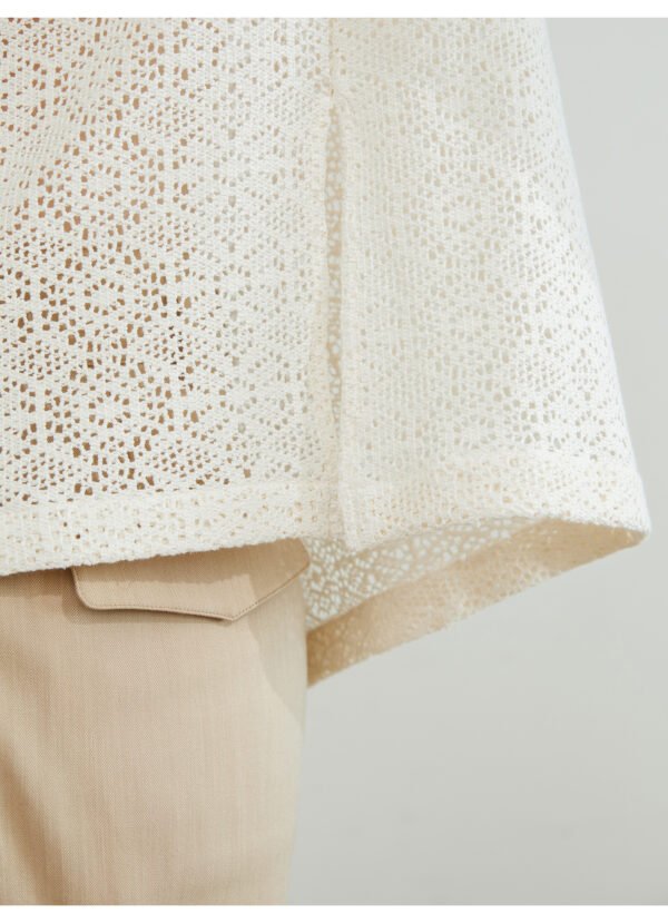 Hollow sleeve long sleeve jacket soft waxy pendant natural simple feel