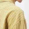 Spring and summer pullover striped natural ramie cotton striped Polo shirt
