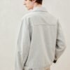Autumn/winter light grey stone washed denim jacket
