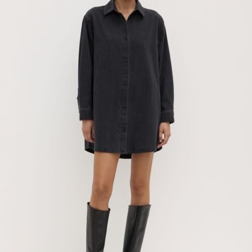 Athena Denim Shirt Dress