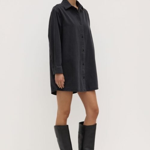 Athena Denim Shirt Dress