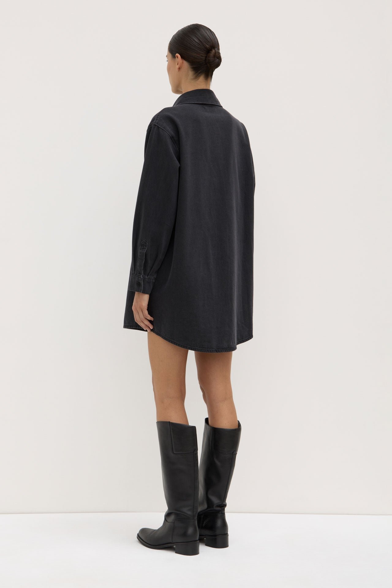 Athena Denim Shirt Dress