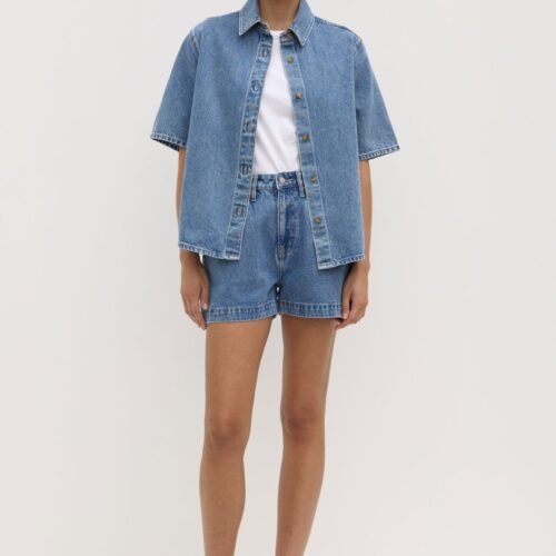 Boxy Denim Short