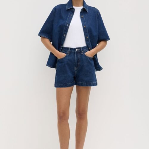 Boxy Denim Short