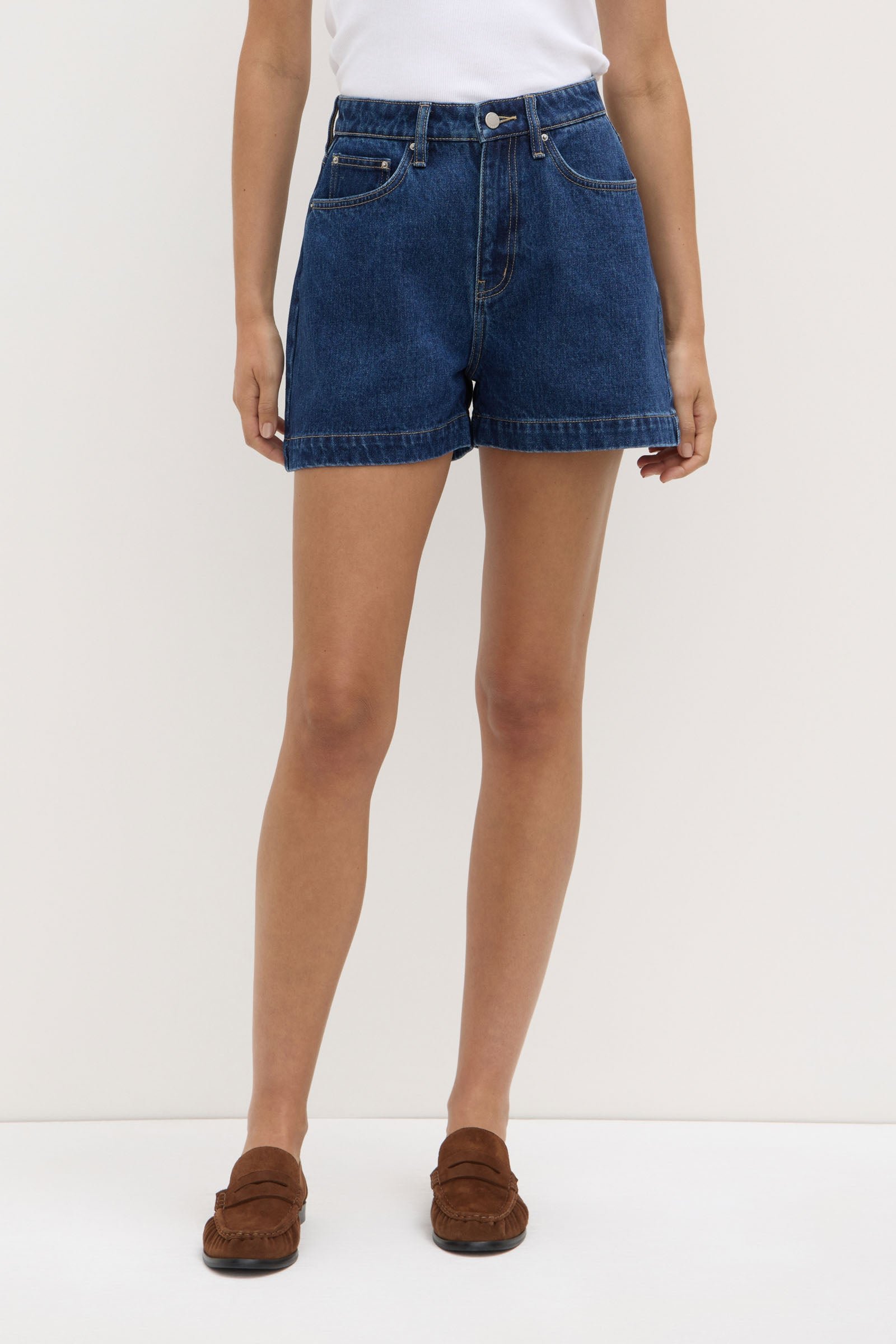 Boxy Denim Short