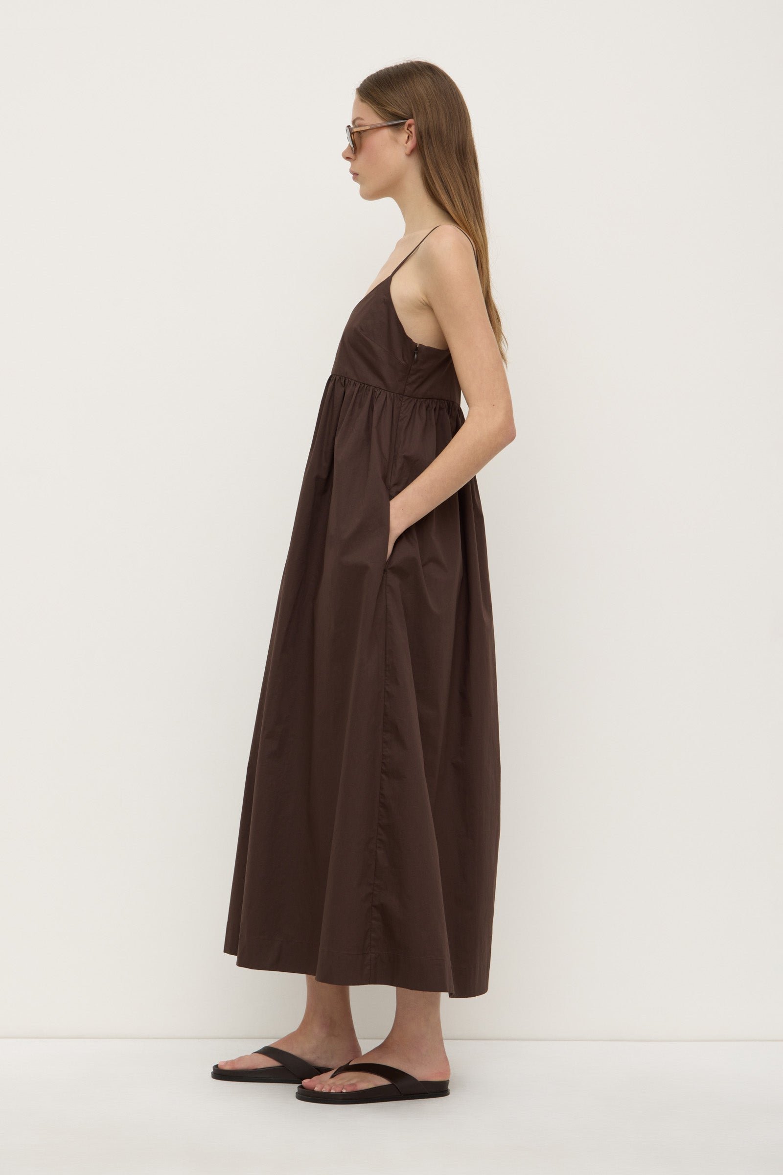 Bronte Poplin Midi Dress
