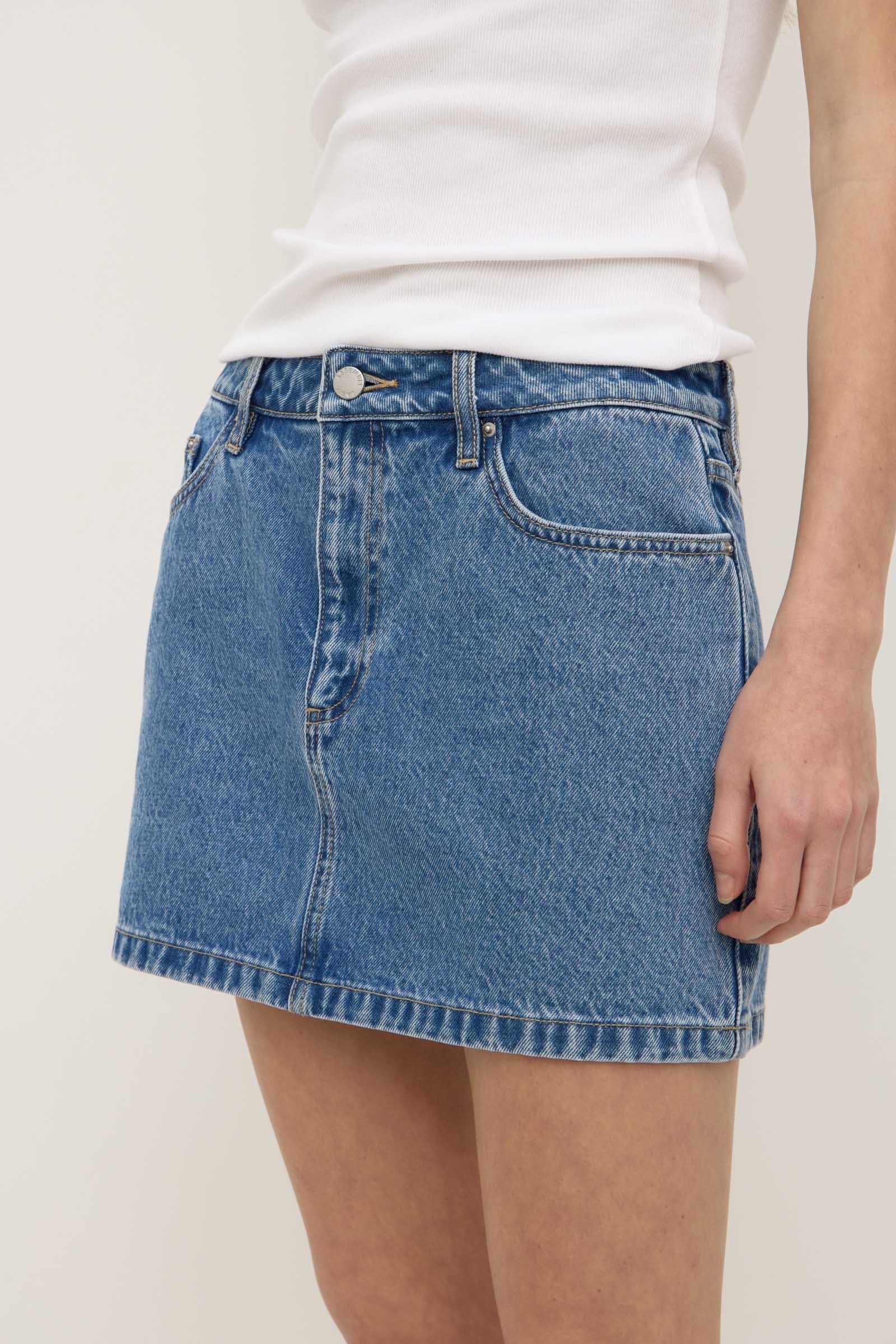 Callista Denim Mini Skirt