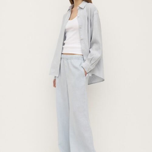 Everyday_Womens_Linen_Long_Sleeve_Shirt_Cloud_1073 Womens Everyday Linen Shirt