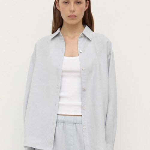 Everyday_Womens_Linen_Long_Sleeve_Shirt_Cloud_1082 Womens Everyday Linen Shirt