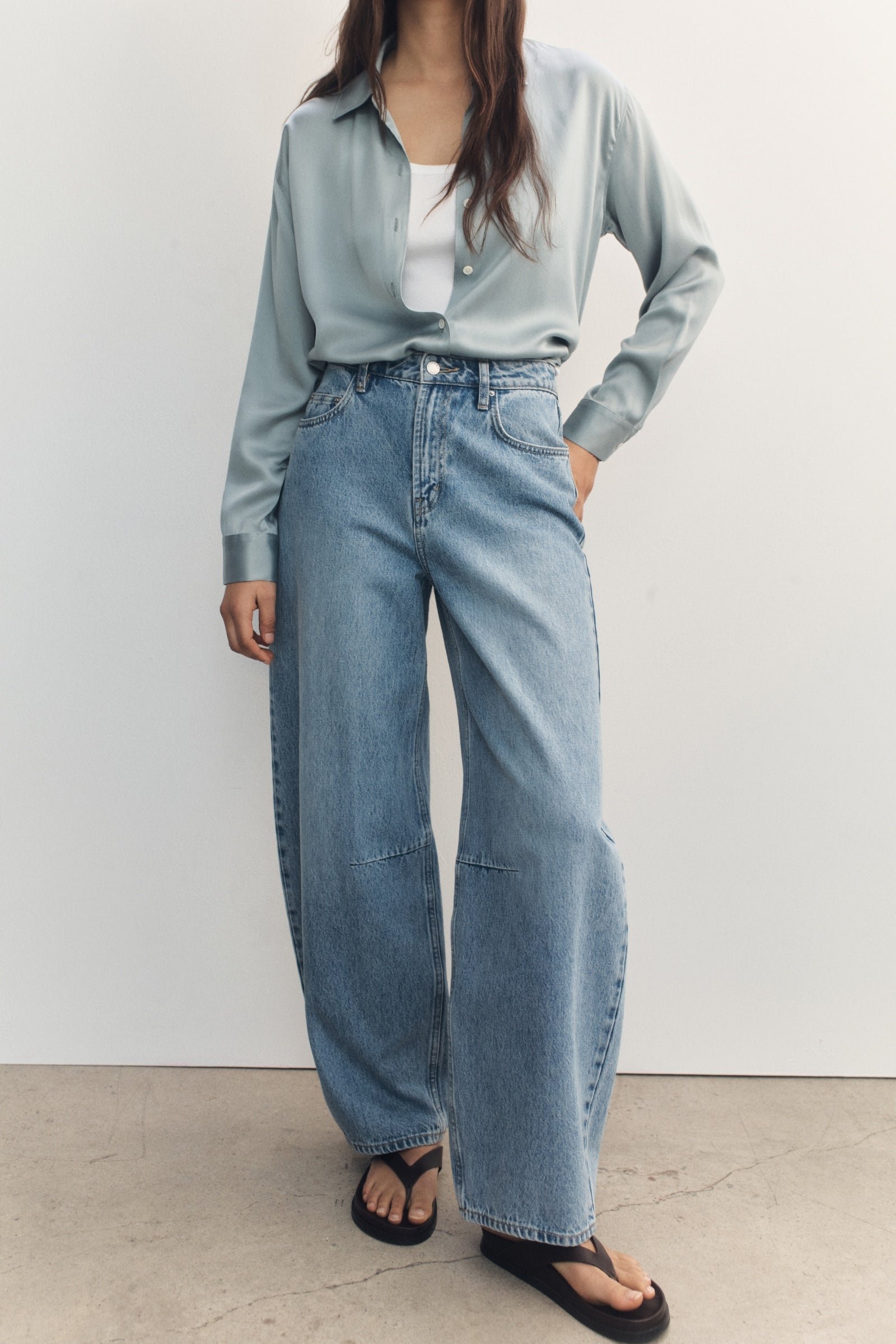 High Rise Barrel Jean