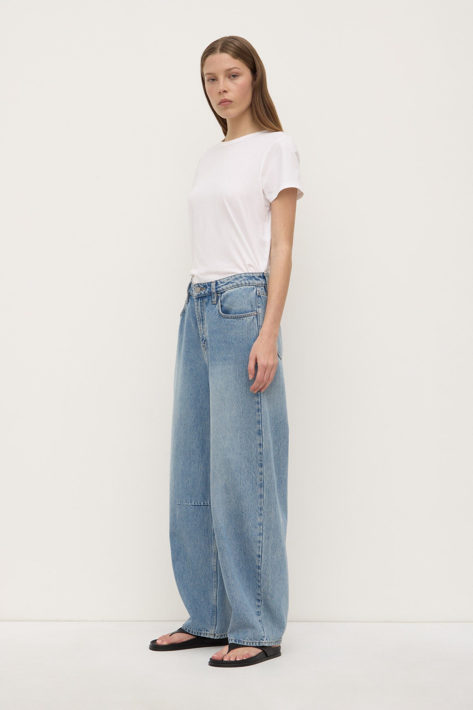 High Rise Barrel Jean