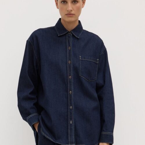 Kiera_Recycled_Denim_Long_Sleeve_Shirt_Deep_Indigo_1153 Kiera Recycled Denim Shirt