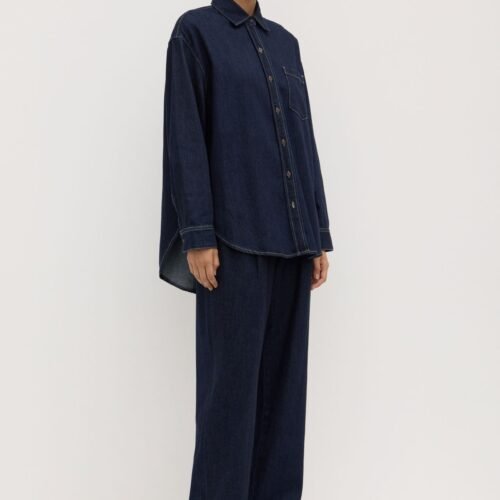 Kiera_Recycled_Denim_Long_Sleeve_Shirt_Deep_Indigo_1158 Kiera Recycled Denim Shirt