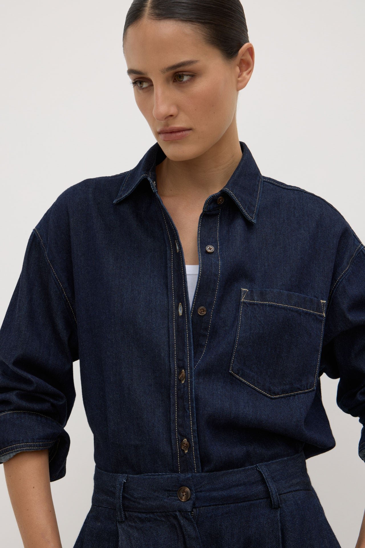 Kiera Recycled Denim Shirt