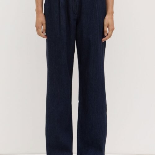 Kiera Recycled Denim Pleat Front Pant
