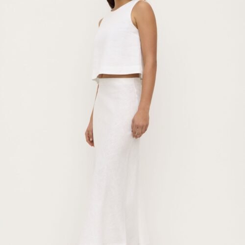 Melody Linen Bias Skirt