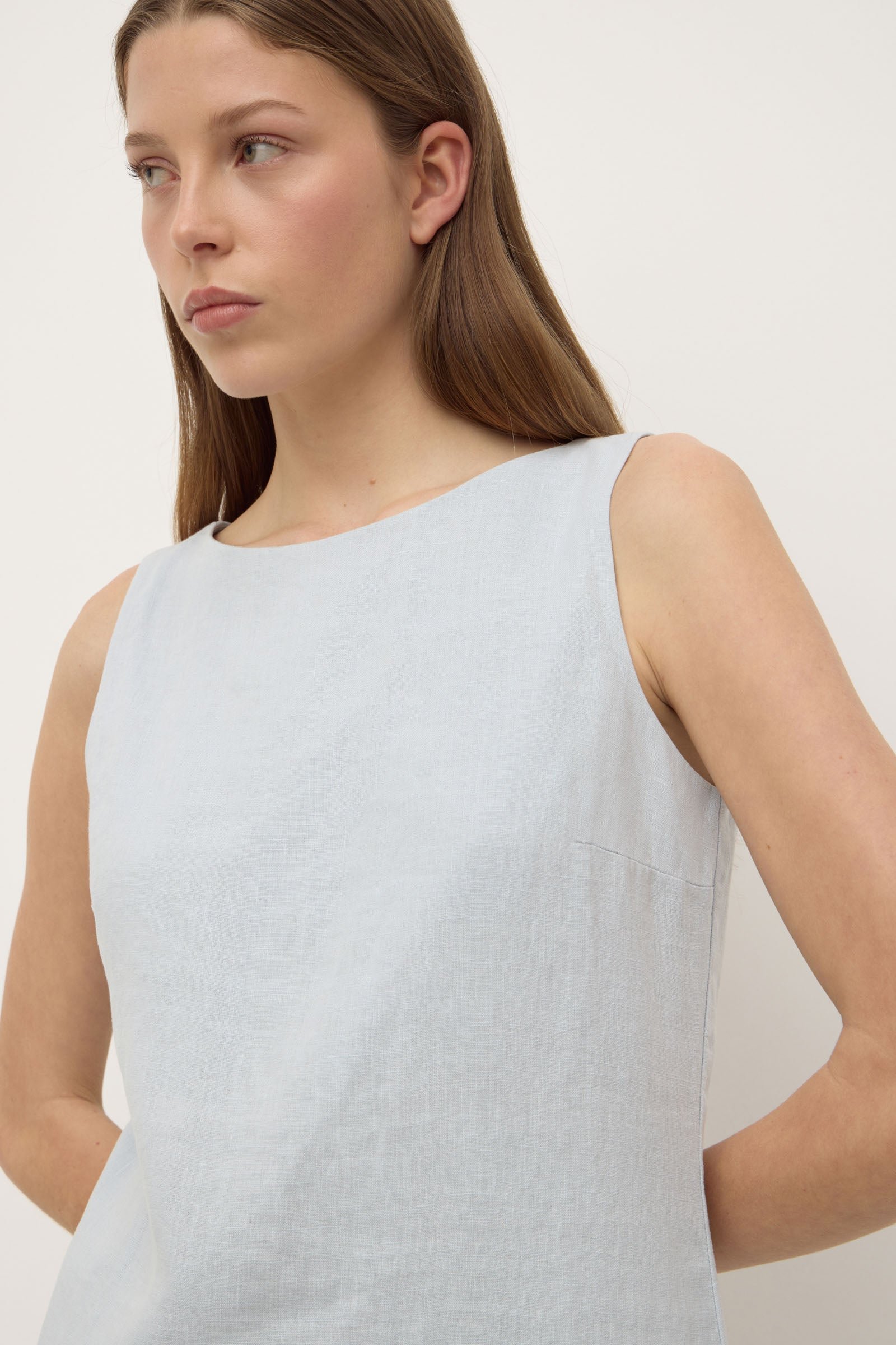 Nadine Linen Mini Dress