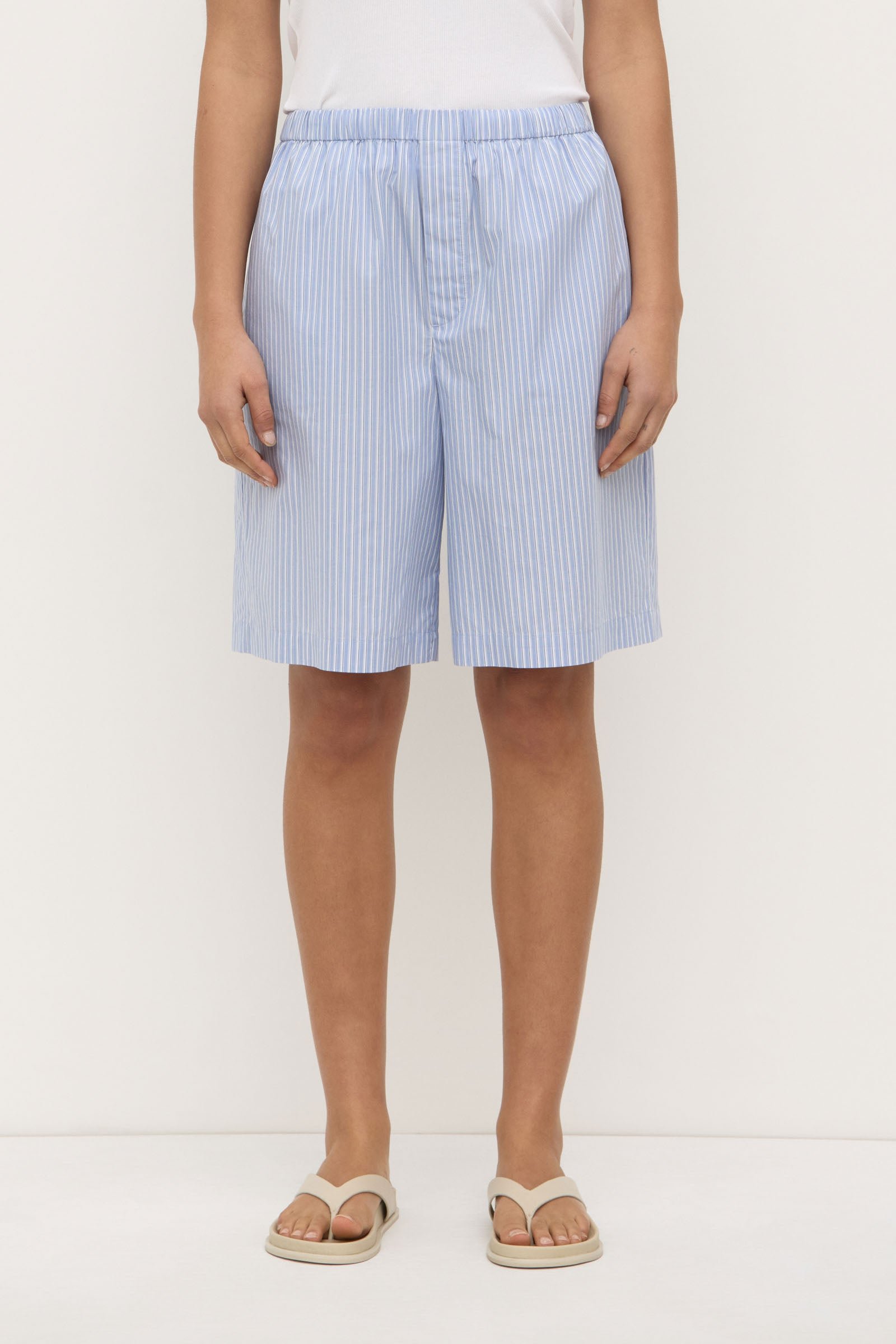 Nixie Stripe Longline Short