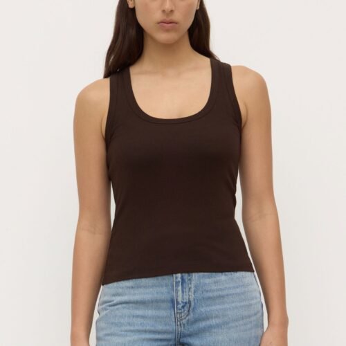 Robyn Scoop Neck Rib Tank