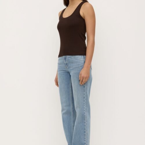 Robyn Scoop Neck Rib Tank