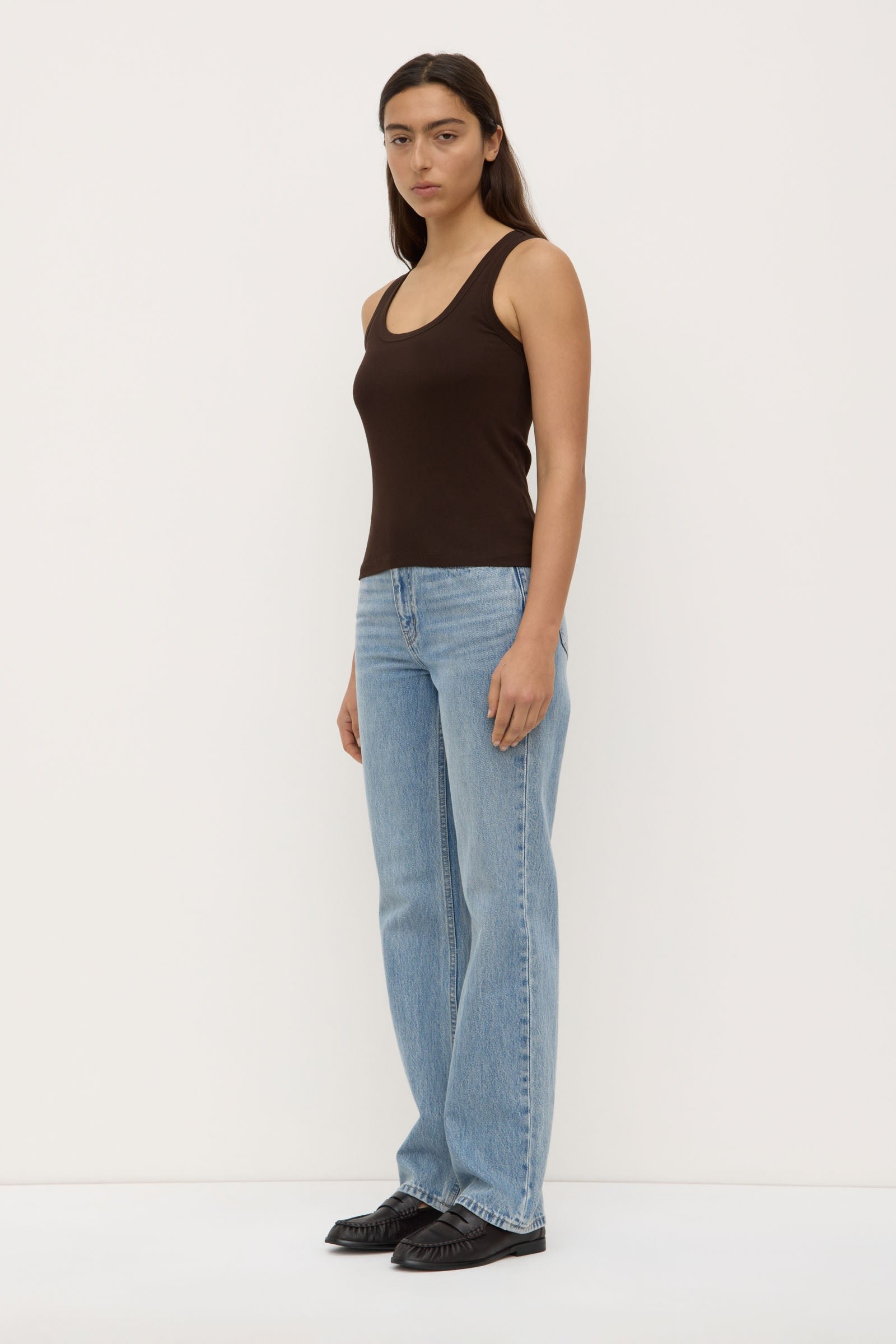 Robyn Scoop Neck Rib Tank