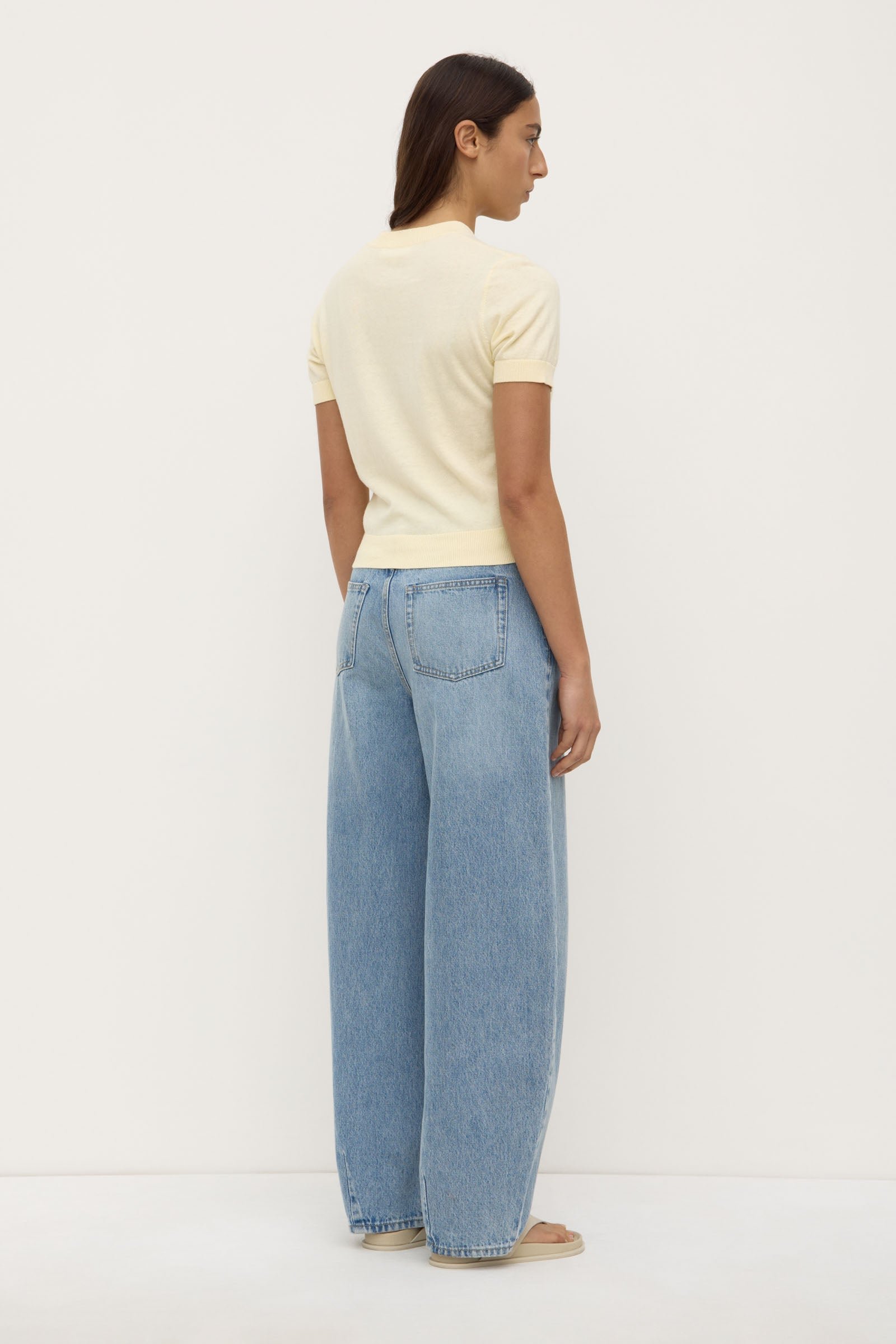 Semra Cotton Cashmere Short Sleeve Cardigan