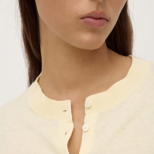 Semra Cotton Cashmere Short Sleeve Cardigan