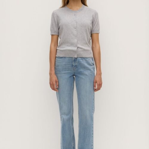 Semra Cotton Cashmere Short Sleeve Cardigan