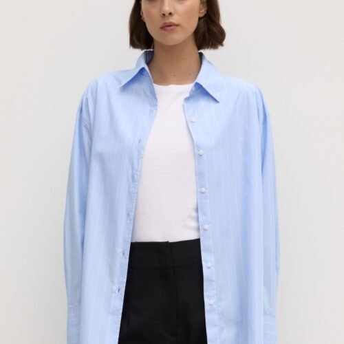 Womens Otis Poplin Stripe Shirt