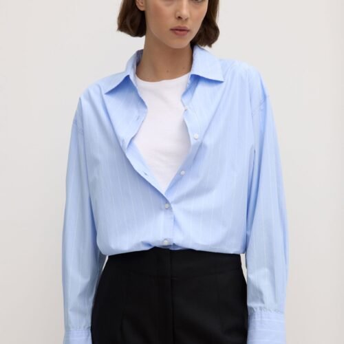 Womens Otis Poplin Stripe Shirt